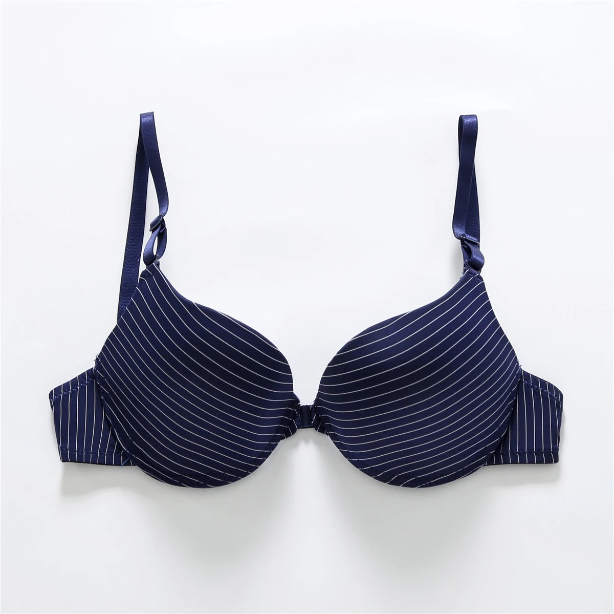 Sexy Front Button Push-Up Bra Backless Comfort Fit Lingerie Top