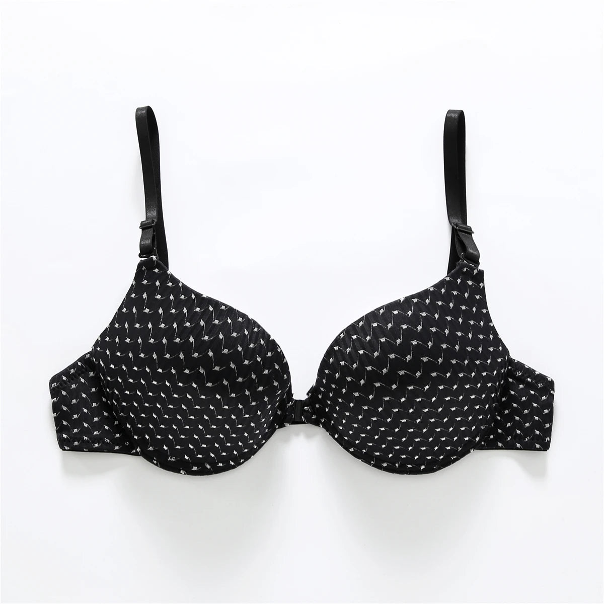 Sexy Front Button Push-Up Bra Backless Comfort Fit Lingerie Top