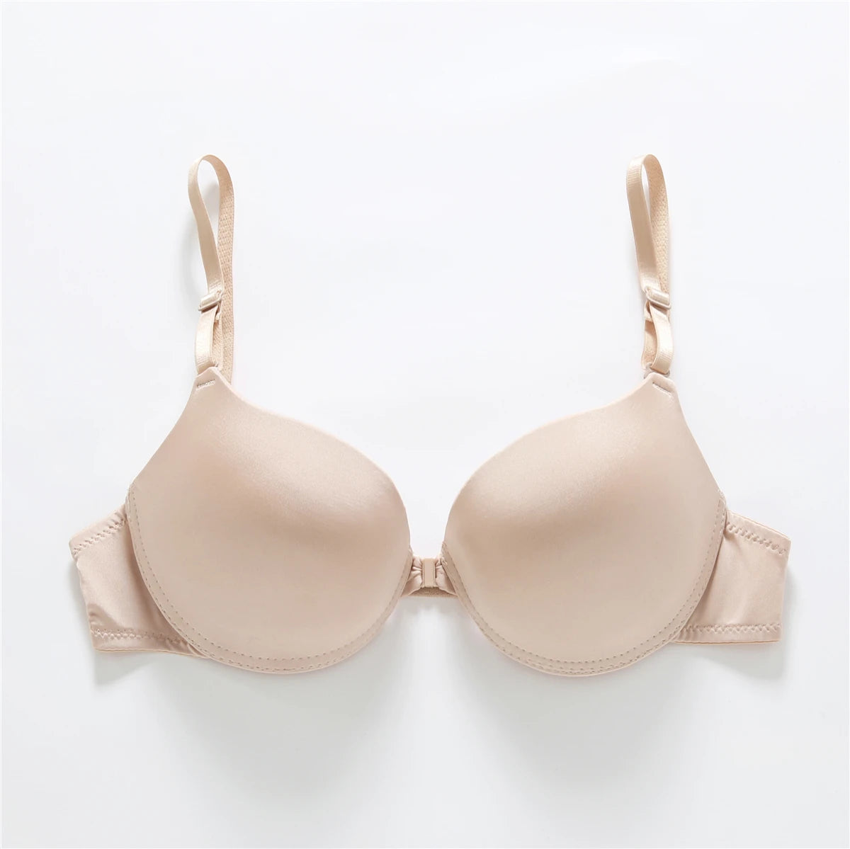 Sexy Front Button Push-Up Bra Backless Comfort Fit Lingerie Top
