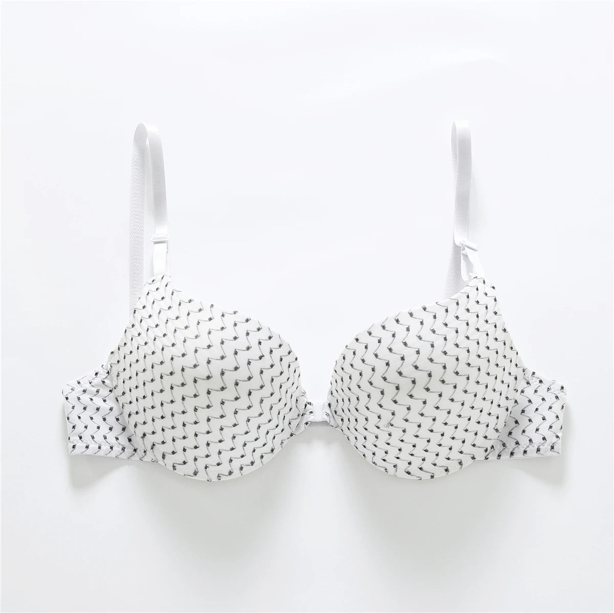 Sexy Front Button Push-Up Bra Backless Comfort Fit Lingerie Top