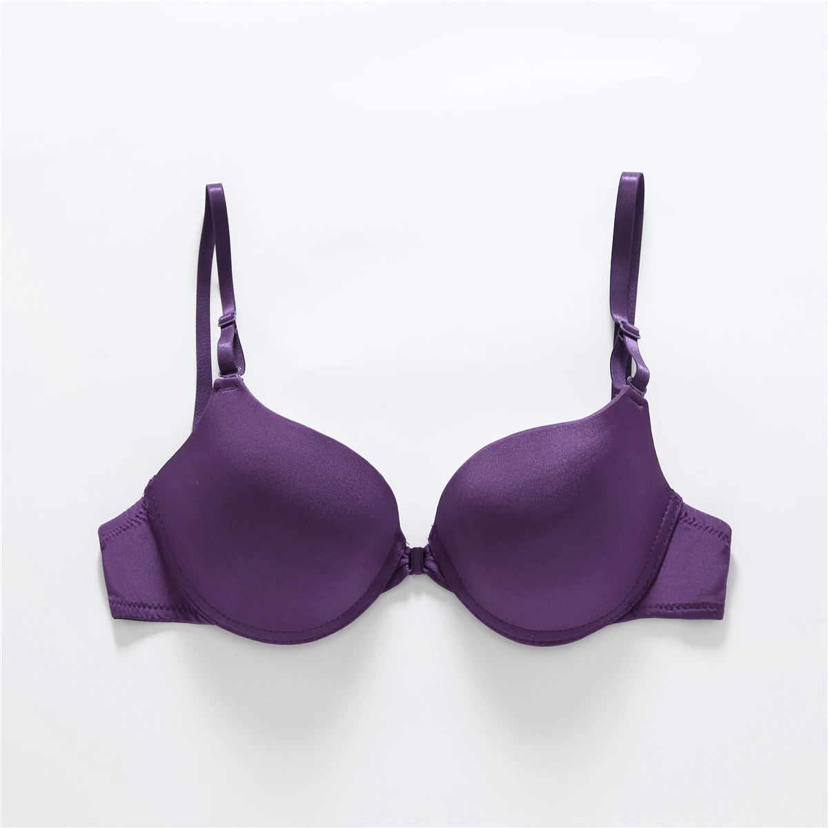 Sexy Front Button Push-Up Bra Backless Comfort Fit Lingerie Top