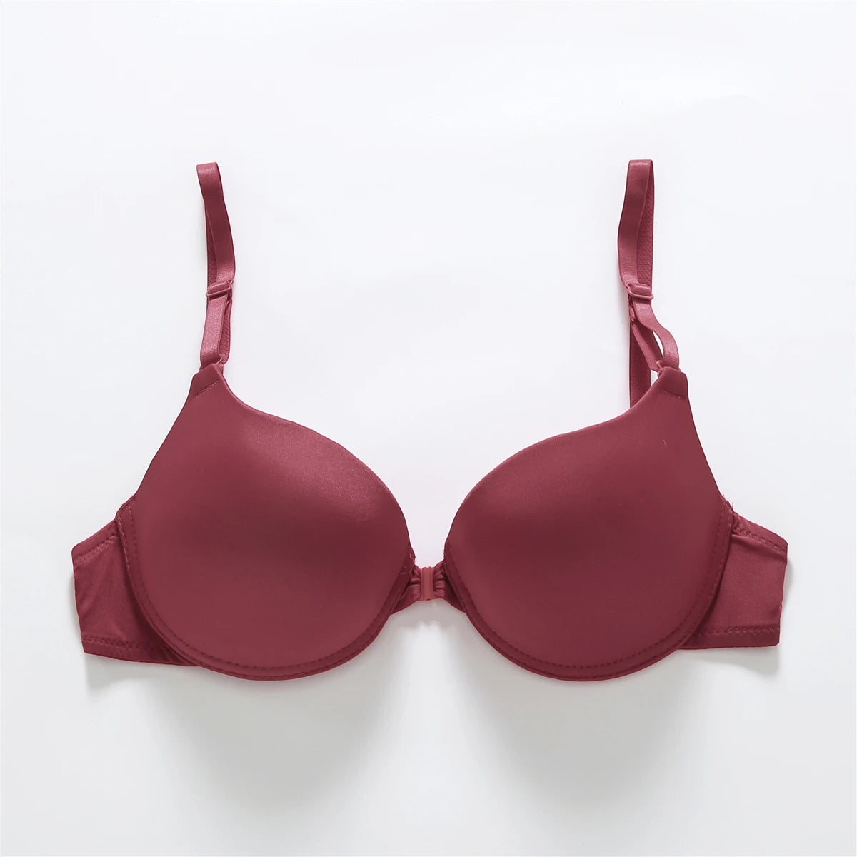 Sexy Front Button Push-Up Bra Backless Comfort Fit Lingerie Top