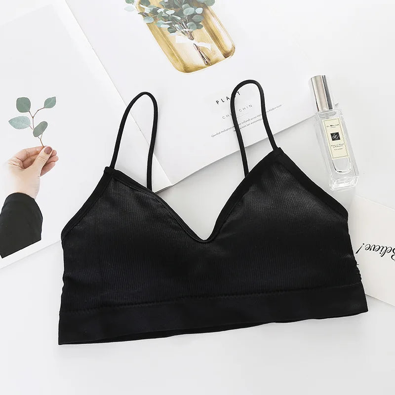 Women’s Fast-Dry Padded Sports Bra Solid Color Fitness Yoga Top