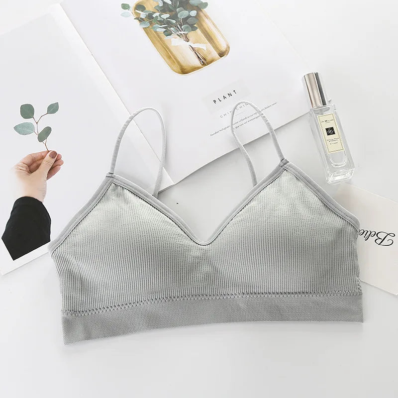 Women’s Fast-Dry Padded Sports Bra Solid Color Fitness Yoga Top