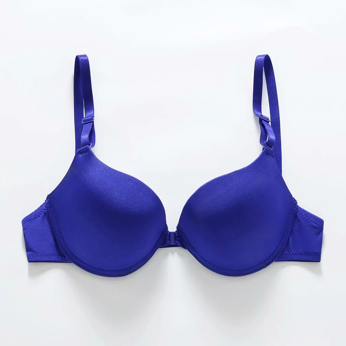 Sexy Front Button Push-Up Bra Backless Comfort Fit Lingerie Top
