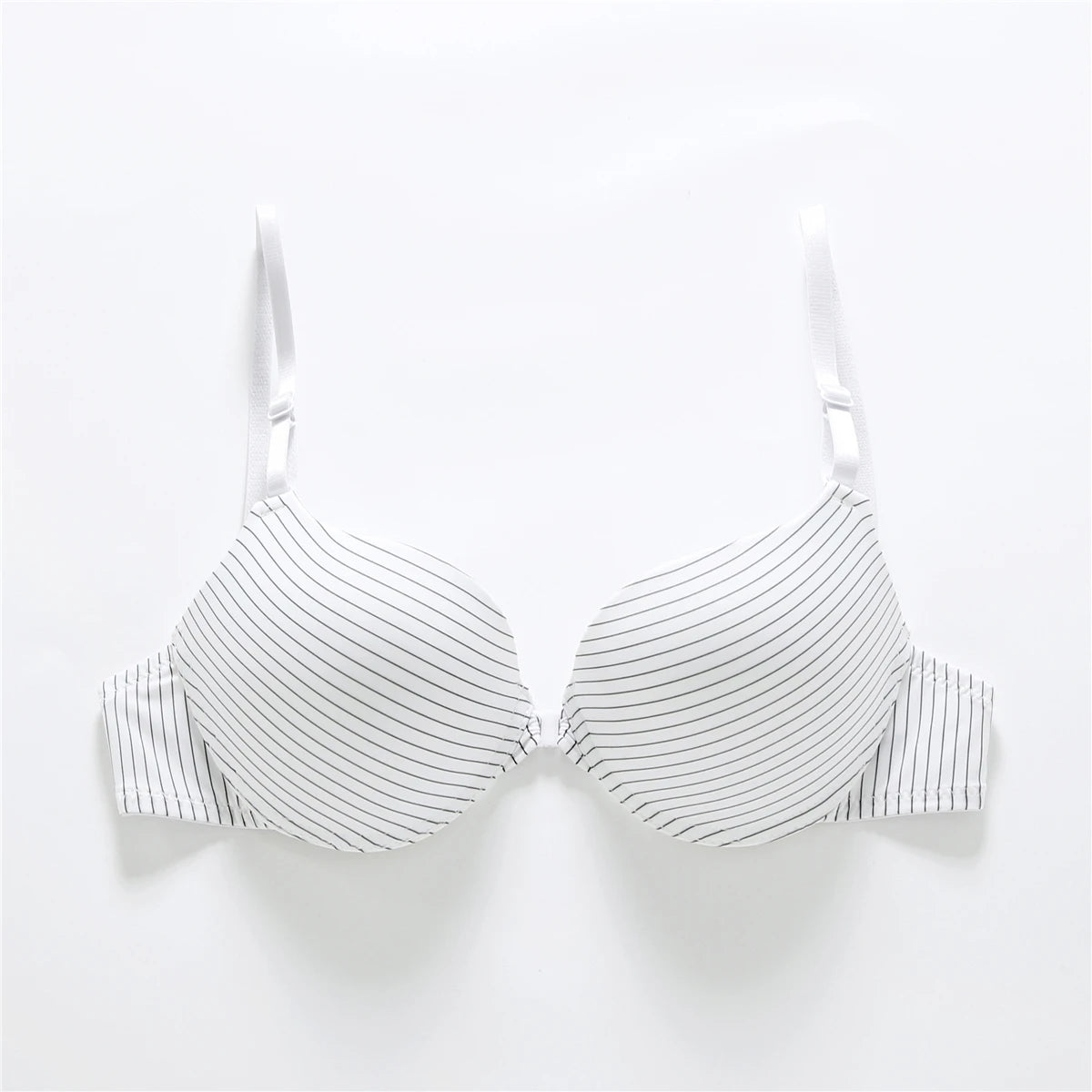 Sexy Front Button Push-Up Bra Backless Comfort Fit Lingerie Top