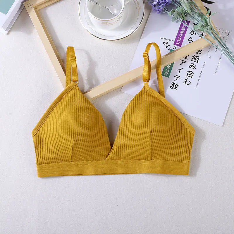 Women’s Cotton Ribbed Bra Top