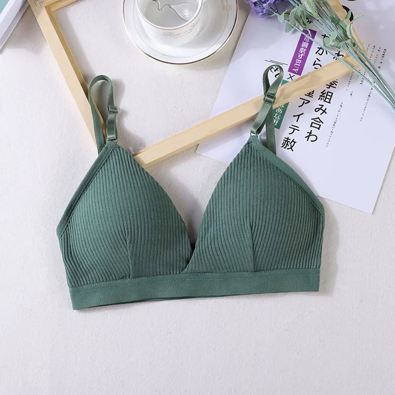 Women’s Cotton Ribbed Bra Top