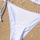 Lace-Up Brazilian Thong Bikini Set