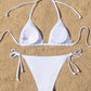 Lace-Up Brazilian Thong Bikini Set