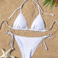 Lace-Up Brazilian Thong Bikini Set