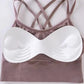 Sexy Women’s Seamless Yoga Bra – Cross-Back Push-Up Fitness Top, Soft Breathable Tank for Gym and Daily Wear.