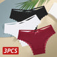 3PCS Women’s Low-Rise Lace Cotton Panties Set