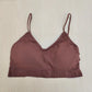 Women’s Fast-Dry Padded Sports Bra Solid Color Fitness Yoga Top