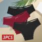 3PCS Women’s Low-Rise Lace Cotton Panties Set